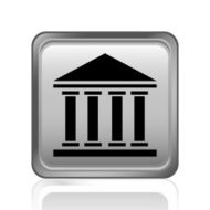 Bank icon on a square button N13