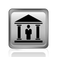 Bank icon on a square button N14