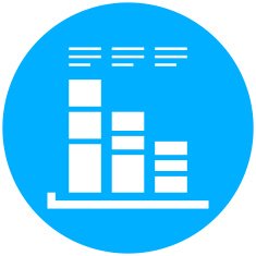 Bar Graph icon on a round button - RoundSeries N26