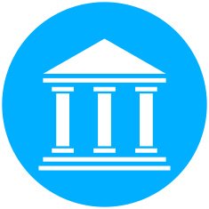 Bank icon on a round button - RoundSeries N2