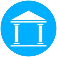 Bank icon on a round button - RoundSeries N3