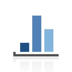 Bar Graph icon on a white background - RoyalSeries N32