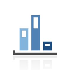 Bar Graph icon on a white background - RoyalSeries N35