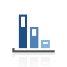 Bar Graph icon on a white background - RoyalSeries N36