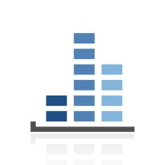 Bar Graph icon on a white background - RoyalSeries N42