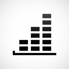 Bar Graph icon on a white background - ShadeSeries N40