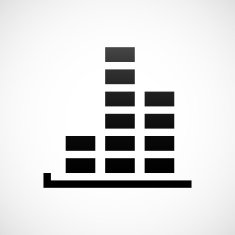 Bar Graph icon on a white background - ShadeSeries N42