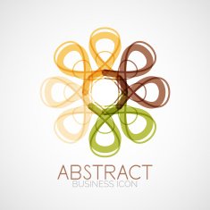 Symmetric abstract geometric shape N25