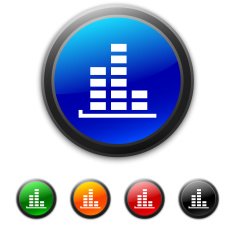 Bar Graph icon on round buttons - ShinedSeries N41