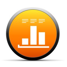 Bar Graph icon on a round button - SimpleSeries N3
