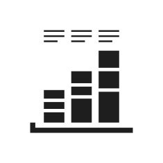 Bar Graph icon on a white background - SingleSeries N24