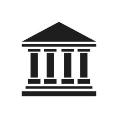 Bank icon on a white background - SingleSeries