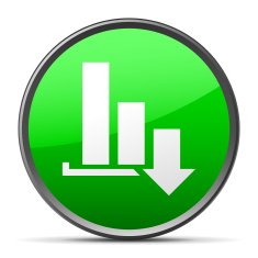 Bar Graph icon on a round button - SlenderSeries N8