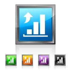 Bar Graph icon on square buttons - SquaredSeries N15
