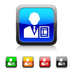 Businessman icon on color buttons - StyleSeries N11
