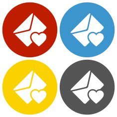 Email icon on circle buttons - CircleSeries