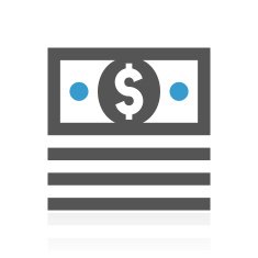 Money icon on a white background - ColorSeries N2