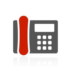 Office Telephone icon on a white background - ColorSeries