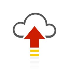 Cloud Computing icon on a white background - ColorSeries