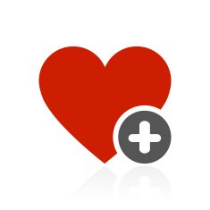 Heart icon on a white background - ColorSeries