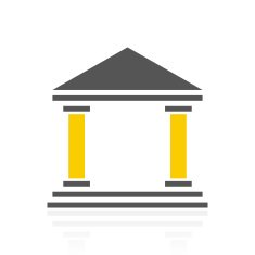 Bank icon on a white background - ColorSeries N4