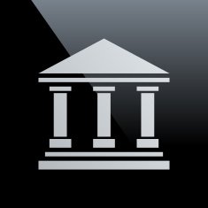 Bank icon on a black background - CoreSeries N5