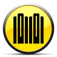 Network Server icon on a round button - CurveSeries