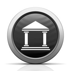 Bank icon on a round button - ElectSeries N4