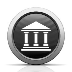Bank icon on a round button - ElectSeries N5