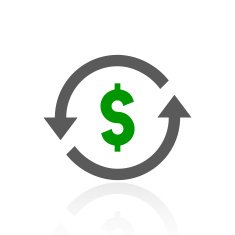Exchange Rate icon on a white background - FreshSeries