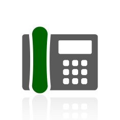 Office Telephone icon on a white background - FreshSeries
