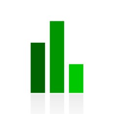 Bar Graph icon on a white background - FreshSeries N43