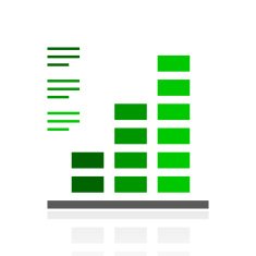 Bar Graph icon on a white background - FreshSeries N45