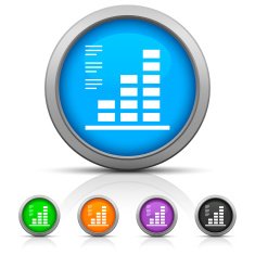 Bar Graph icon on round buttons - GlossSeries N47
