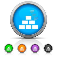Pyramid icon on round buttons - GlossSeries