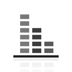 Bar Graph icon on a white background - PrimeSeries N45