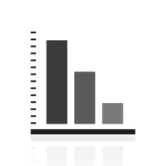 Bar Graph icon on a white background - PrimeSeries N47