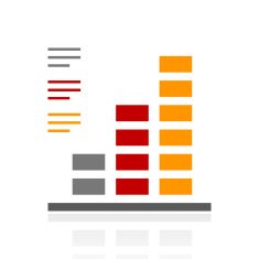 Bar Graph icon on a white background - ProSeries N44