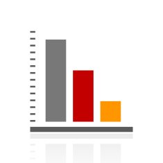 Bar Graph icon on a white background - ProSeries N45