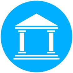 Bank icon on a round button - RoundSeries N4