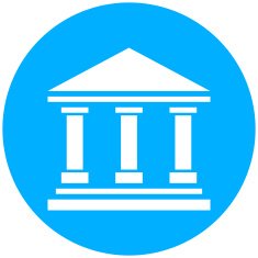 Bank icon on a round button - RoundSeries N5
