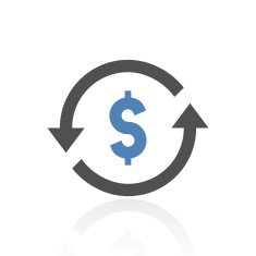 Exchange Rate icon on a white background - RoyalSeries