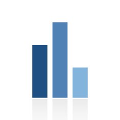 Bar Graph icon on a white background - RoyalSeries N45