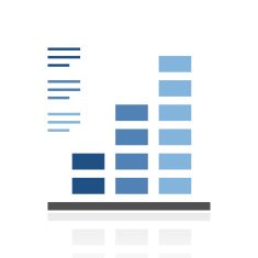 Bar Graph icon on a white background - RoyalSeries N46
