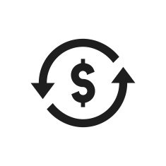 Exchange Rate icon on a white background - SingleSeries