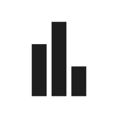 Bar Graph icon on a white background - SingleSeries N45