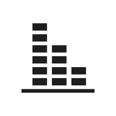 Bar Graph icon on a white background - SingleSeries N46