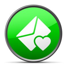 Email icon on a round button - SlenderSeries