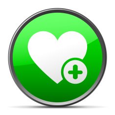 Heart icon on a round button - SlenderSeries