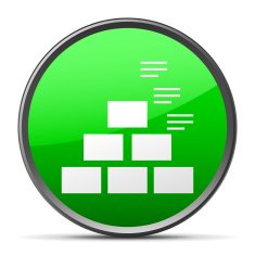 Pyramid icon on a round button - SlenderSeries